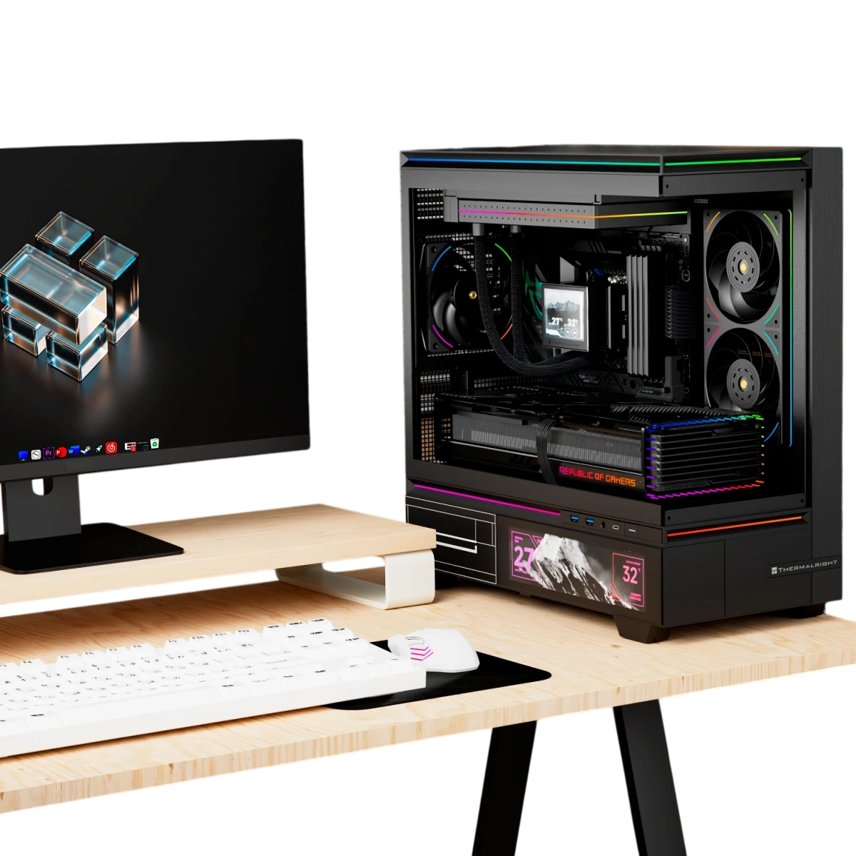 Комплект вентиляторов для корпуса Thermalright TL-UB24R Reverse ARGB Black (TRTLUB24R)