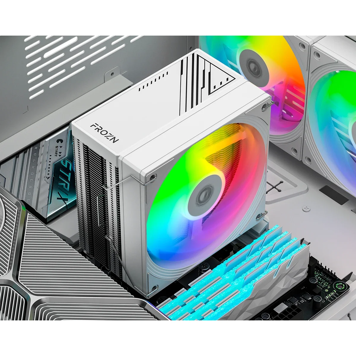 Кулер для процессора ID-COOLING FROZN A410 SE ARGB White