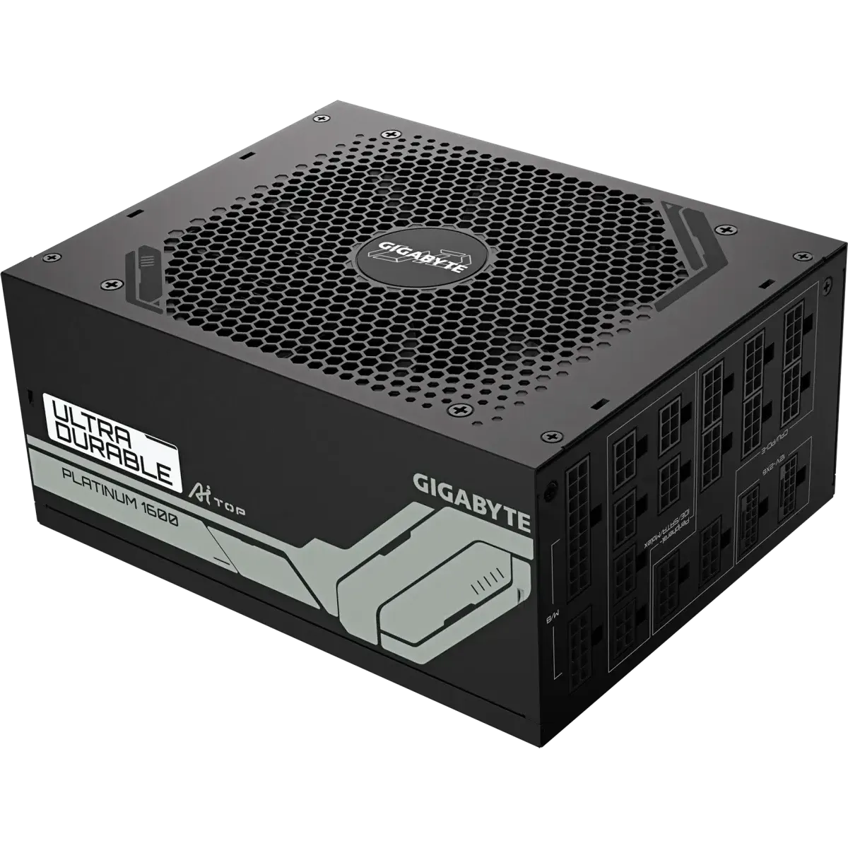 Блок питания ATX 1600Вт Gigabyte UD1600PM PG5 AI TOP 80+ Platinum ATX 3.1 (20+4pin) APFC 120mm fan 8xSATA полностью модульный [GP-UD1600PM PG5]