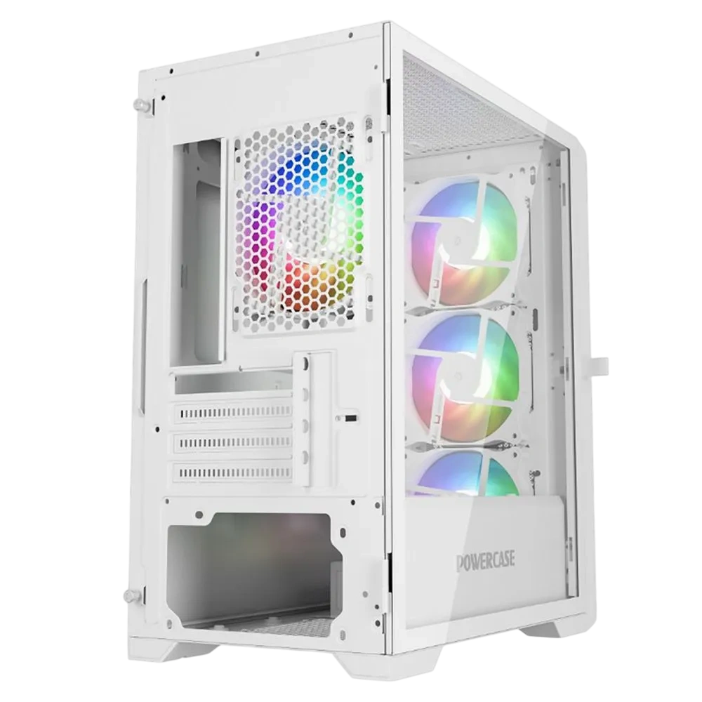 Компьютерный корпус Powercase Alisio Micro X4W V2 TG ARGB White (CAMCXW-A4)