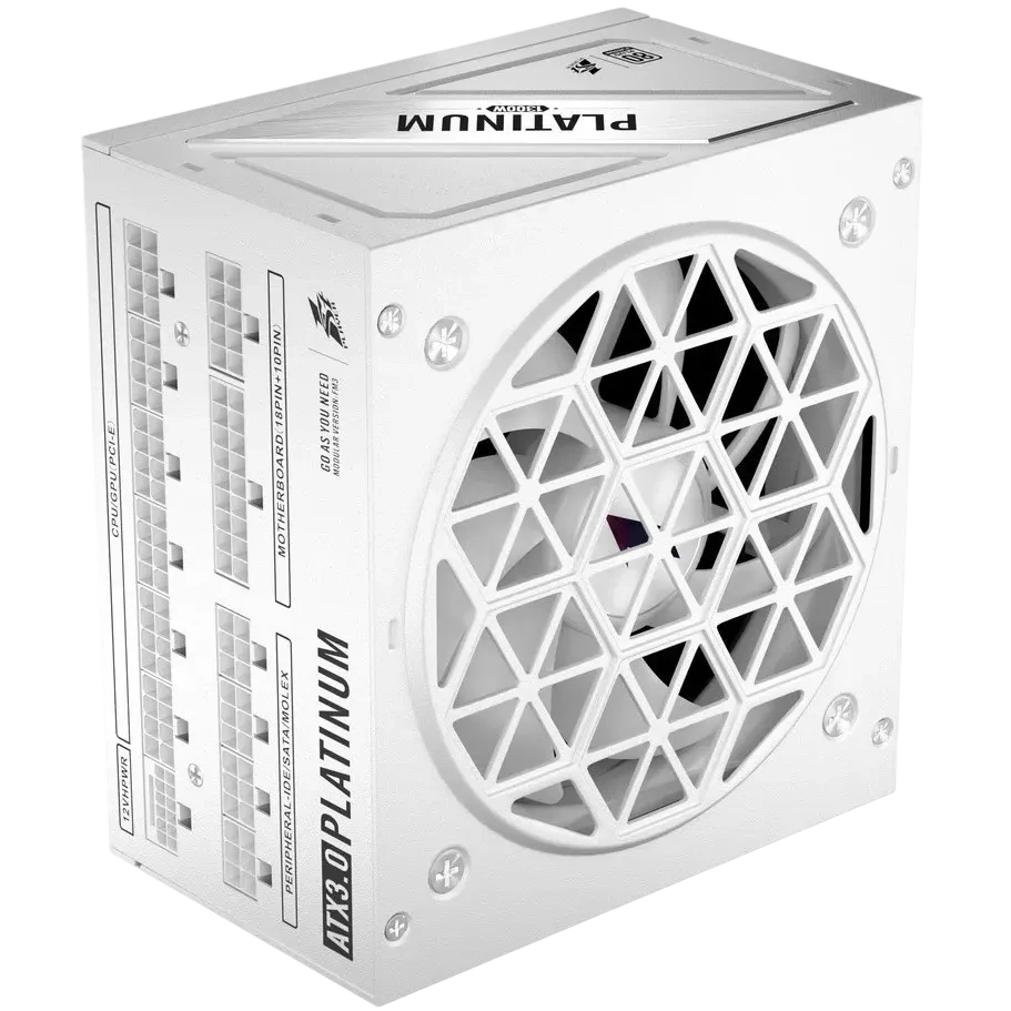 Блок питания 1300W 1STPLAYER NGDP Platinum White HA-1300BA3-WH 16 Pin (PCIe 5.0 Connector Cable Details)