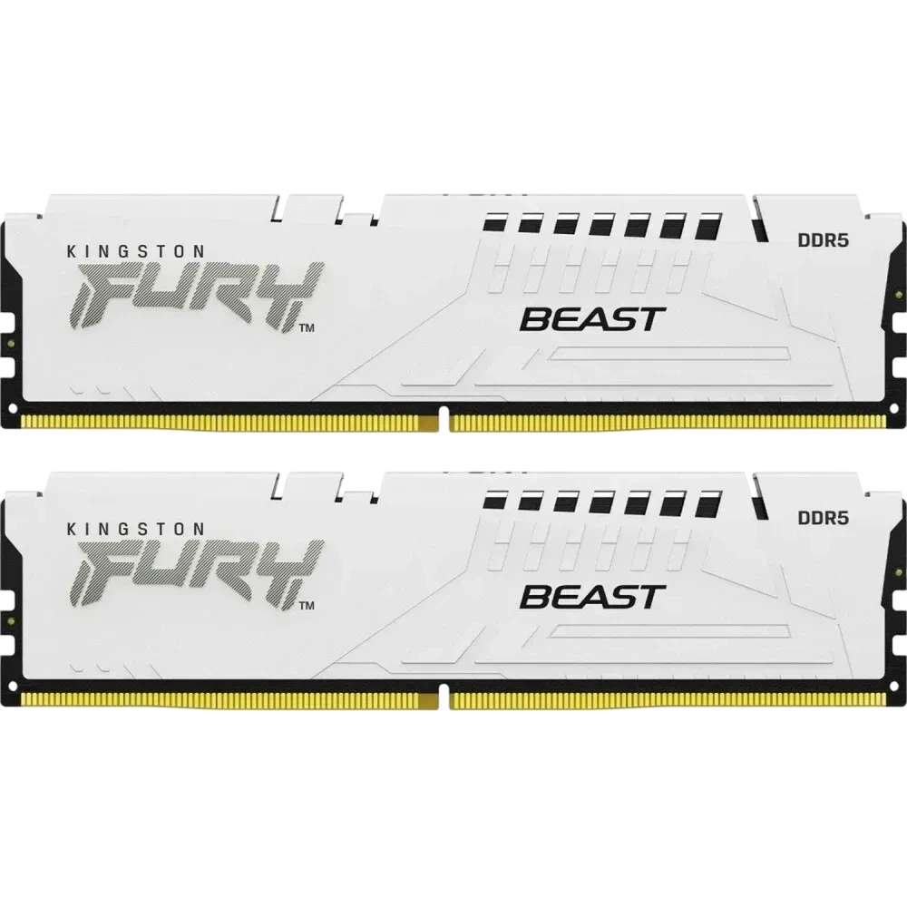 Оперативная память DDR5 32 Gb 6000 MHz Kingston FURY Beast White (KF560C36BWE2K2-32) купить по выгодной цене! 
