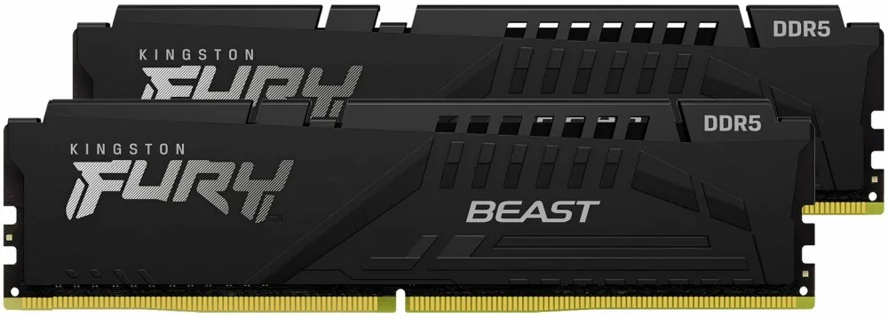 Оперативная память DDR5 16 Gb 6000 MHz Kingston FURY Beast Black (KF560C36BBEK2-16). купить по выгодной цене! 