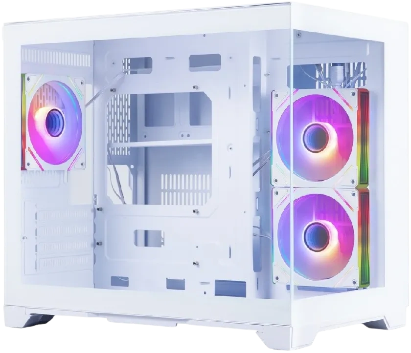 Компьютерный корпус 1STPLAYER MEGAVIEW MV6-TP ARGB White (MV6-TP-WH-2FC7R-W-1FC7-W) купить по выгодной цене! 