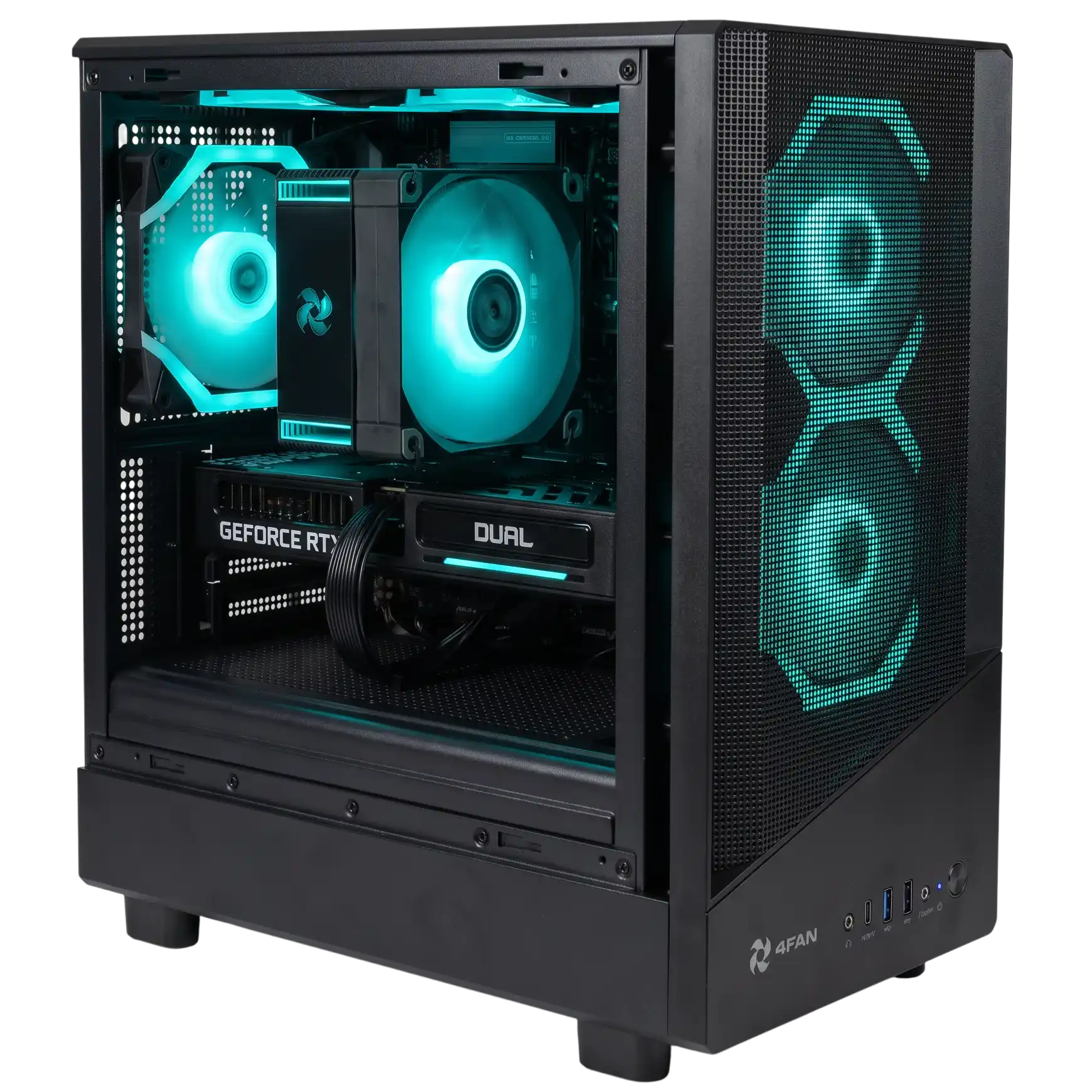 Игровой компьютер 995475 (Core i5-14400 2.5 ГГц/Intel B760/32 ГБ DDR4 3.2 ГГц/512 ГБSSD /RTX 5060 Ti 16 ГБ/Wi-Fi/650W/4FAN Indigon ARGB)