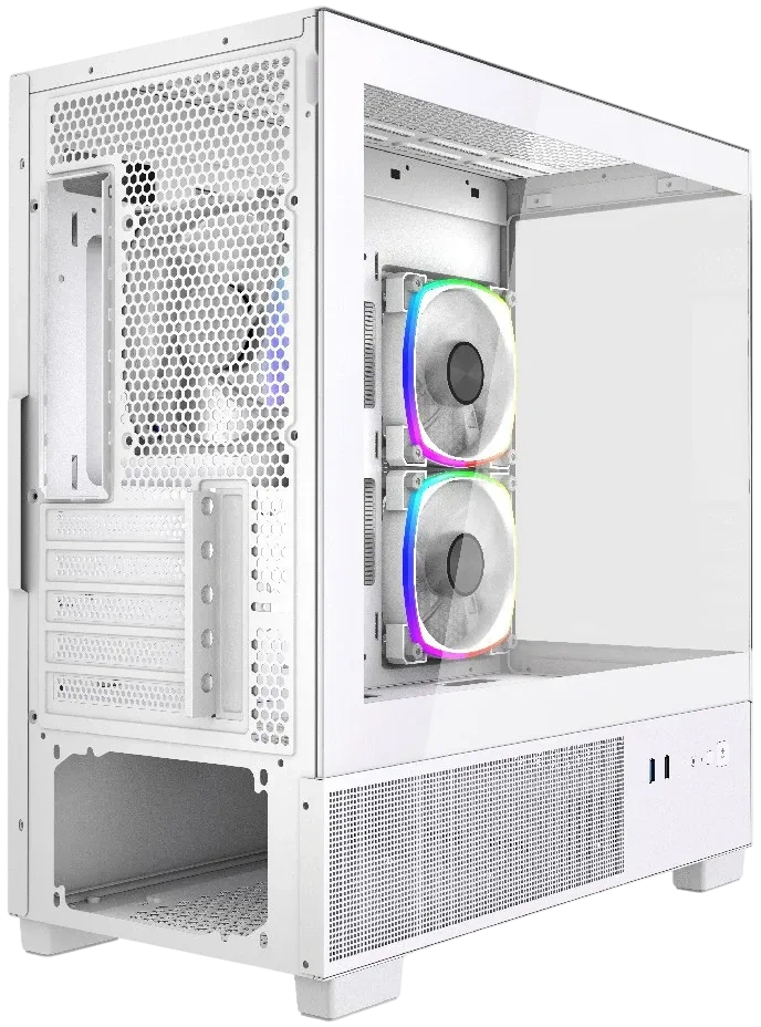 Компьютерный корпус Powercase Vision Micro M3W TG ARGB White (CVMMW-A3)