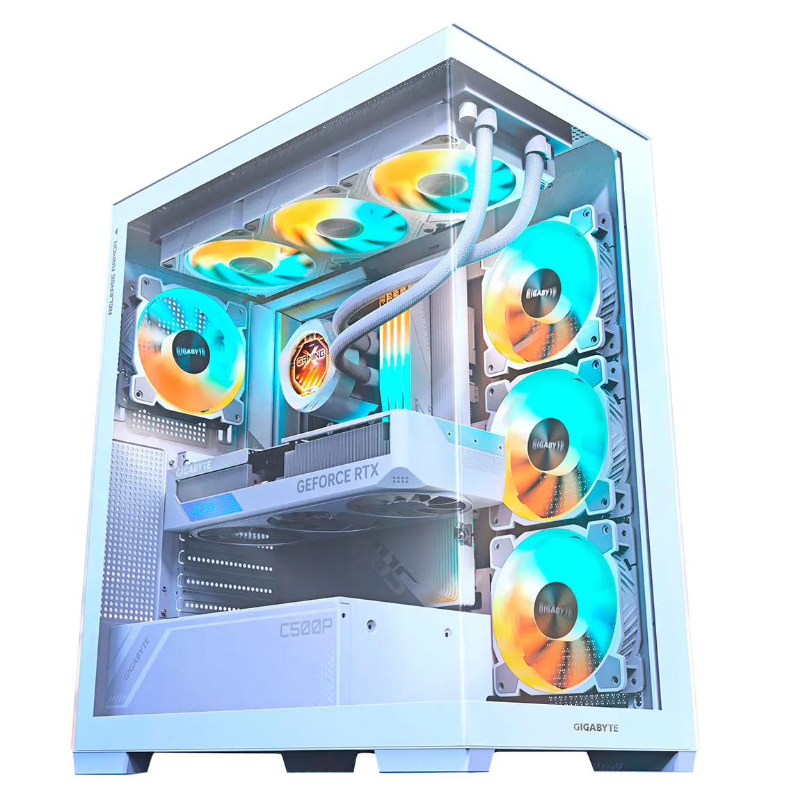 Игровой компьютер 989851 (Ryzen 9 7900X 4,7 ГГц/AMD B850/32 ГБ DDR5 6 ГГц/1024 ГБ SSD/RTX 5070 TI 16 ГБ/Wi-Fi/850W/Gigabyte C500PI ST White) - купить!