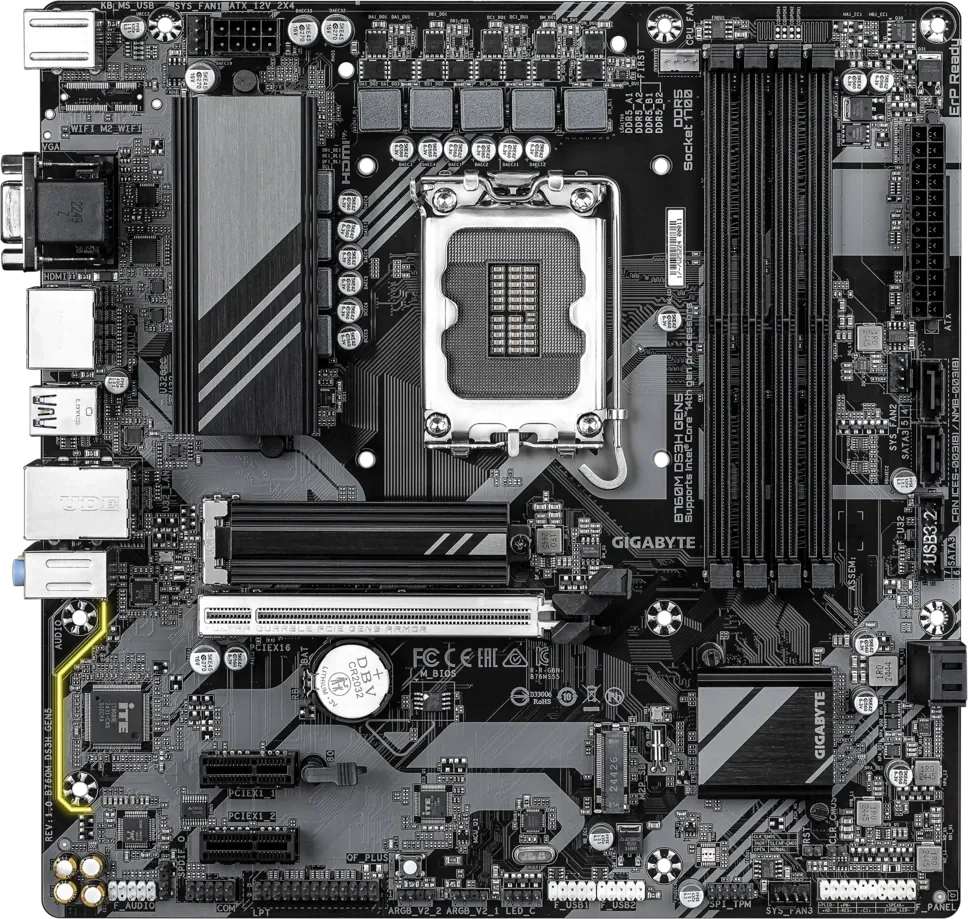 Материнская плата Gigabyte B760M DS3H GEN5 купить по выгодной цене! 