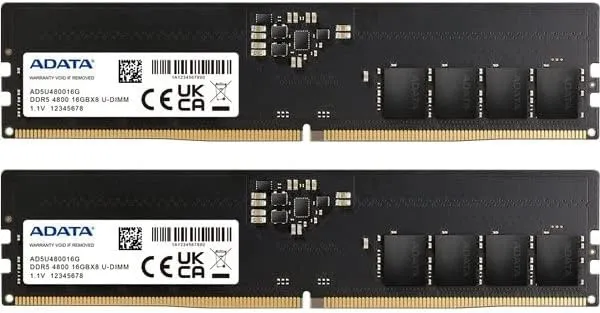 Оперативная память 32 Gb 4800 MHz ADATA (AD5U480016G-DT)