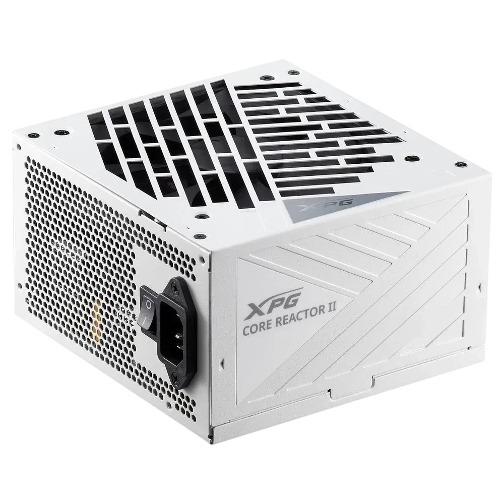 Блок питания XPG CORE REACTOR II 850 white (ATX 3.1, 850W, Full Modular, PWM 120mm FDB fan, Active PFC, DC to DC, Half-Bridge & LLC converter, 80+ GOLD, all Japanese capacitors, белый ) RET