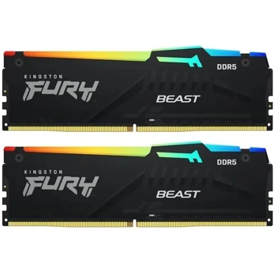 Оперативная память 16 Gb 6000 MHz Kingston FURY BEAST RGB EXPO (KF560C36BBEAK2-16)