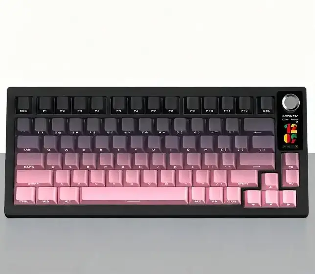 Клавиатура механическая CYBERLYNX RX75   Чёрно -розовая градиент