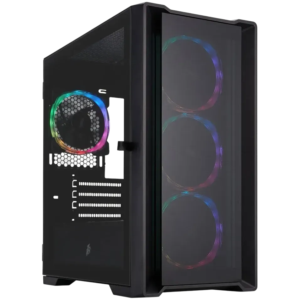 1STPLAYER TRILOBITE T4-G GLASS ARGB Black / mATX / 4x120mm ARGB fans / T4-G-BK-4FS7