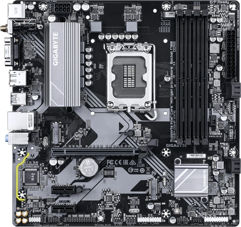 Материнская плата Gigabyte B760M D3HP WIFI6 купить по выгодной цене! 