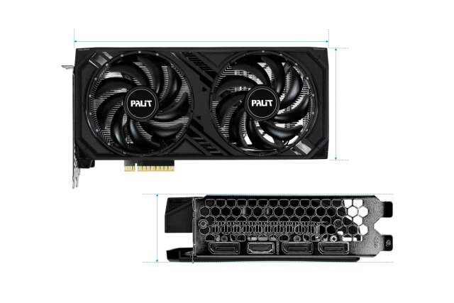 Видеокарта Palit GeForce RTX 4060 DUAL (NE64060019P1-1070D), Retail купить! 