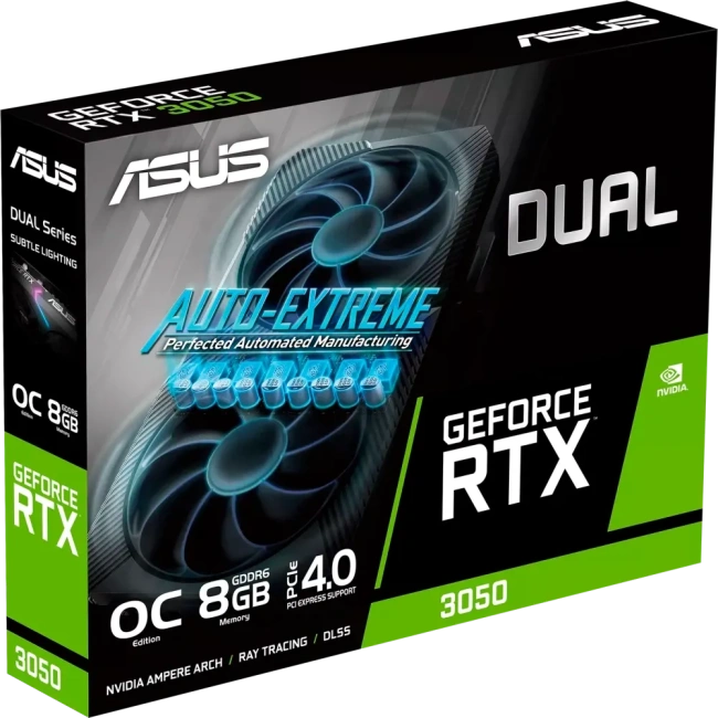 Видеокарта ASUS GeForce RTX 3050 Dual V2 OC Edition (DUAL-RTX3050-O8G-V2) купить! 