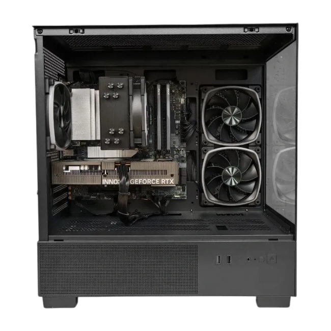 Игровой компьютер 992597 (Ryzen 7 9700X 3.8 ГГц/AMD B650/32 ГБ DDR5 6 ГГц/1024 ГБ SSD/RTX 5060 Ti 16 ГБ/Wi-Fi/650W/Powercase Vision Micro M3B TG ARGB Black) - купить по выгодной цене!