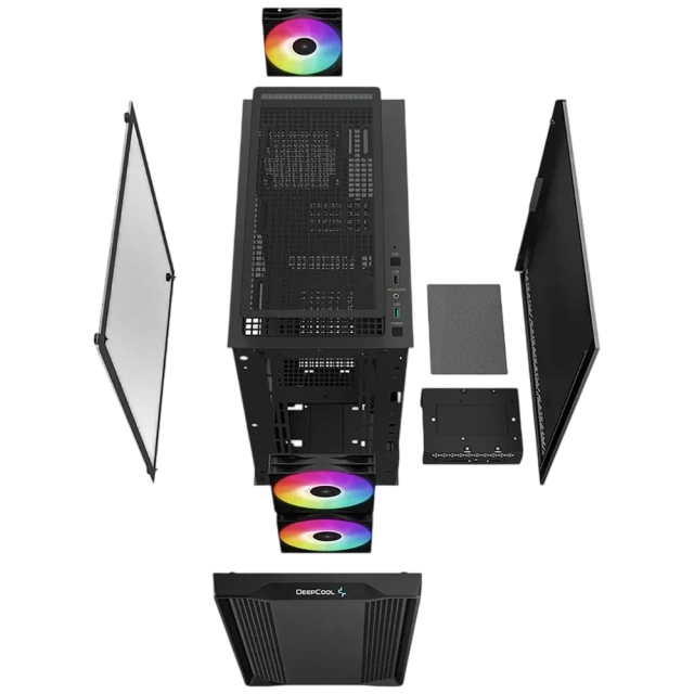Компьютерный корпус Deepcool CC360 TG ARGB Black (R-CC360-BKAPM3-G-1) купить! 