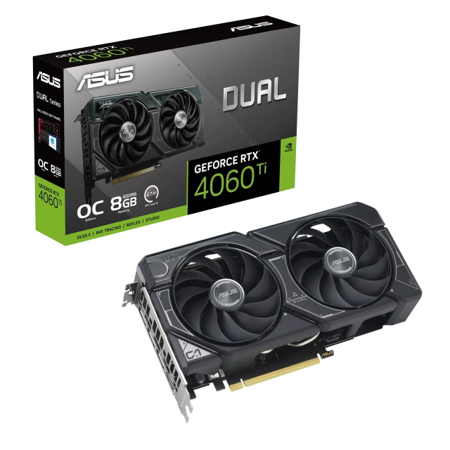 Видеокарта ASUS GeForce RTX 4060 Ti Dual OC Edition (DUAL-RTX4060TI-O8G), Retail купить! 