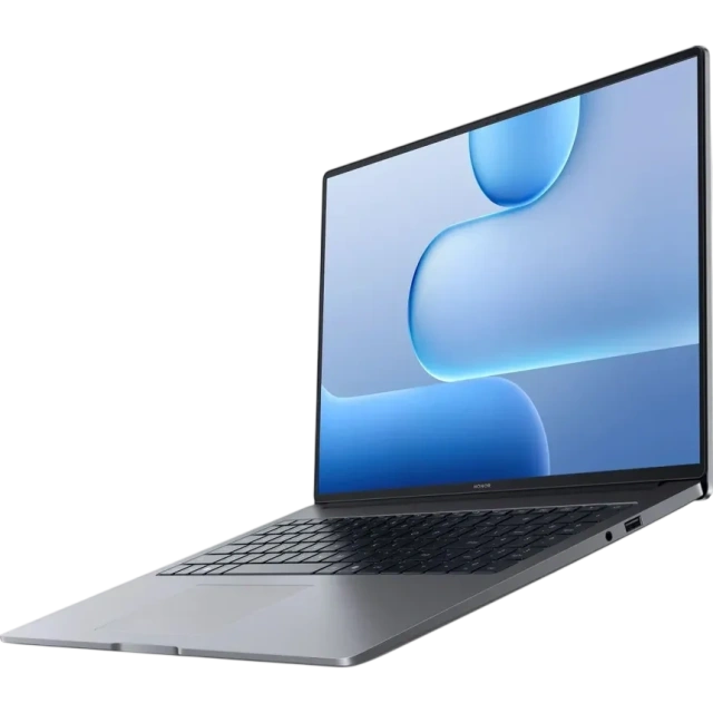 Ноутбук HONOR MagicBook X16 (BRB-X) (intel Core 5 220H/16" 1920x1200/16Gb/512Gb SSD/Intel Graphics/Win 11 Home) 5301ALVX, Space Gray, Российская клавиатура - фото