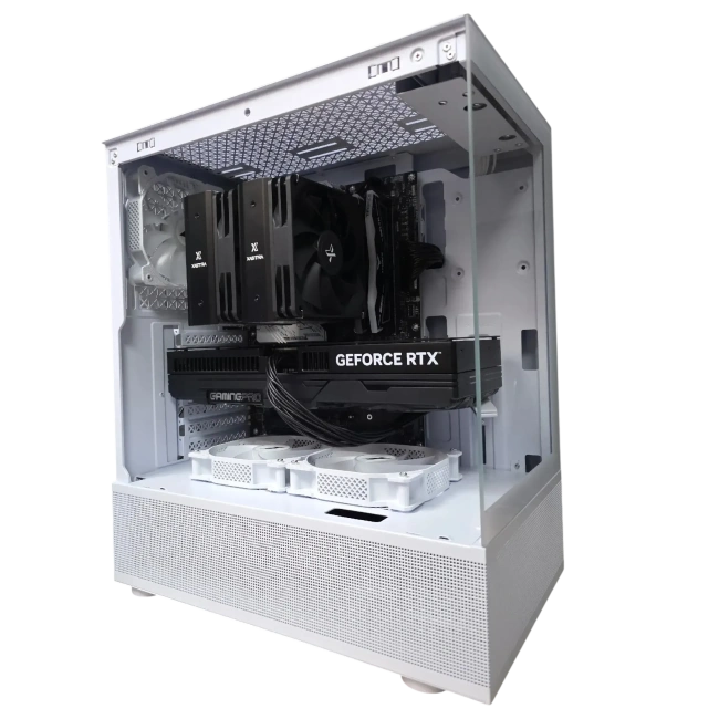 Игровой компьютер 989929 (Core i5-12600KF 3.7 ГГц/Intel B760/32 ГБ DDR5 6 ГГц/1024 ГБ SSD/RTX 4060 Ti 8 ГБ/Wi-Fi/750W/1STPLAYER MIKU Mi2-A LED White) - купить по выгодной цене!