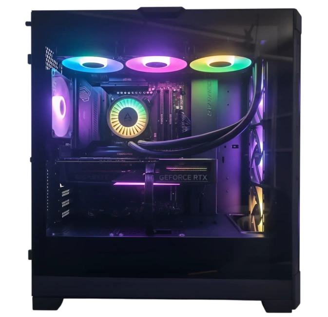 Игровой компьютер 989723 (Ryzen 7 9800X3D 4,7 ГГц/AMD B850/32 ГБ DDR5 6 ГГц/2048 ГБ SSD/RTX 4070 12 ГБ/Wi-Fi/1000W/Cougar AIRFACE PRO RGB Black) - купить по выгодной цене!