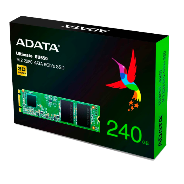 Твердотельный накопитель SSD 240 ГБ M.2 SATA ADATA (ASU650NS38-240GT-C) купить! 