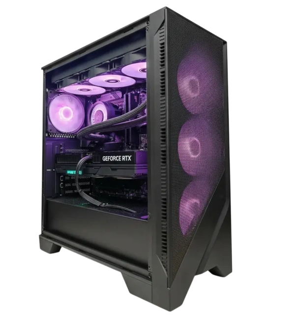 Игровой компьютер 989721 (Ryzen 7 9800X3D 4,7 ГГц/AMD B850/32 ГБ DDR5 6 ГГц/2048 ГБ SSD/RTX 5070 TI 16 ГБ/Wi-Fi/1000W/MSI MAG FORGE 320R AirFlow TG ARGB) - купить по выгодной цене!