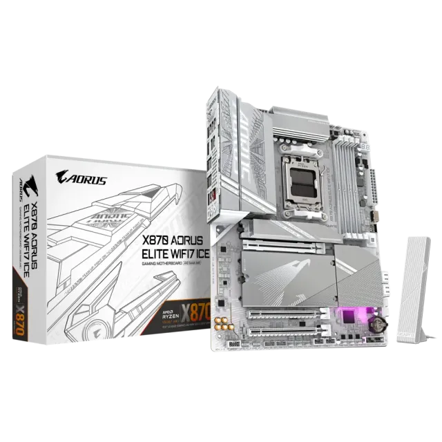 Материнская плата Gigabyte X870 AORUS ELITE WIFI7 ICE купить! 