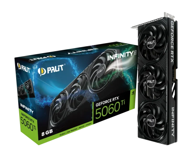 Видеокарта Palit GeForce RTX 5060 Ti Infinity 3 (NE7506T019P1-GB2062S), Retail купить! 