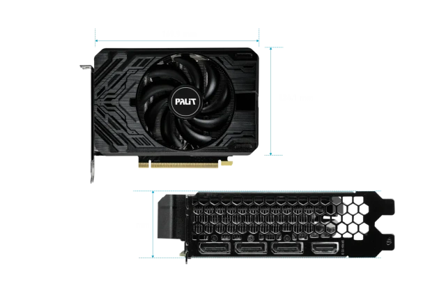 Видеокарта Palit GeForce RTX 4060 TI 8GB STORMX (NE6406T019P1-1060F), Retail купить! 