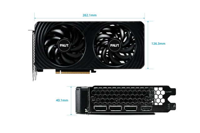 Видеокарта Palit GeForce RTX 5060 Ti Dual 8GB (NE7506T019P1-GB2062D) купить! 