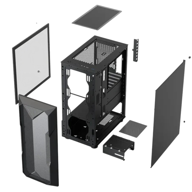 Компьютерный корпус XASTRA A304 4ARGB-C6 TG Black (A304-4FC12A-C6) купить! 