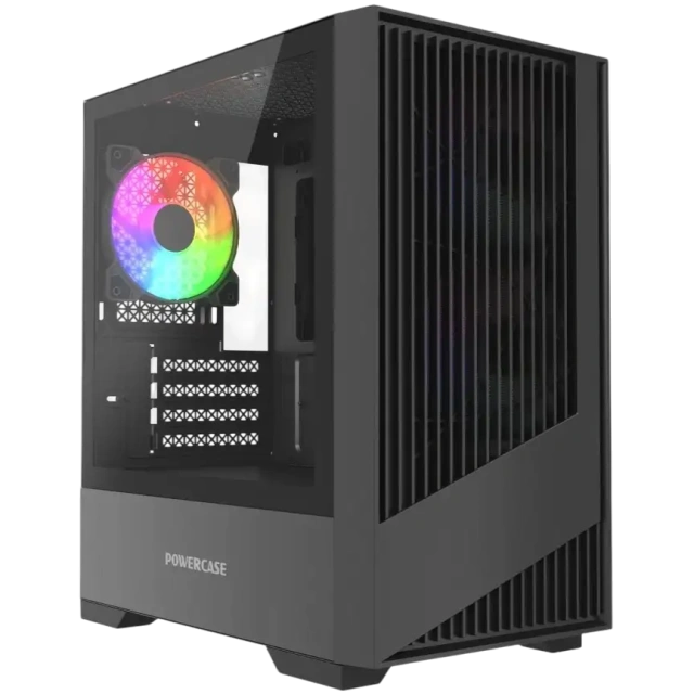 Компьютерный корпус Powercase Mistral Micro A12B FRGB Black (CMMA12B-L3) купить! 