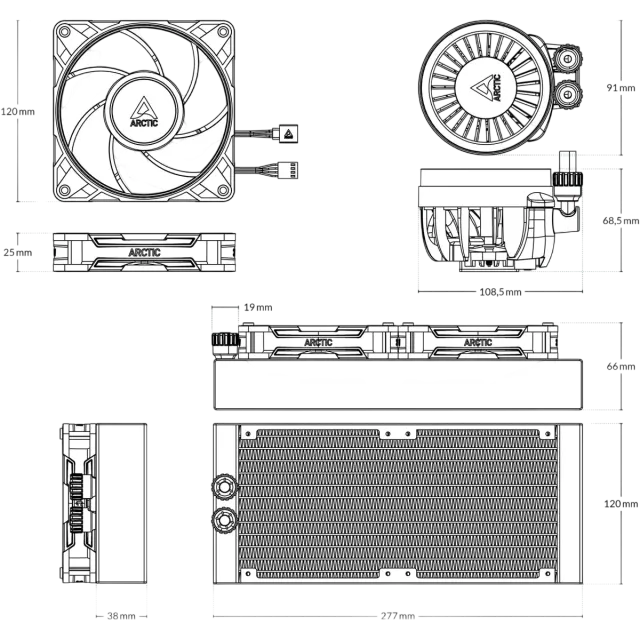 Система жидкостного охлаждения для процессора Arctic Cooling Liquid Freezer III Pro 240 All-In-One CPU (ACFRE00178A) купить! 