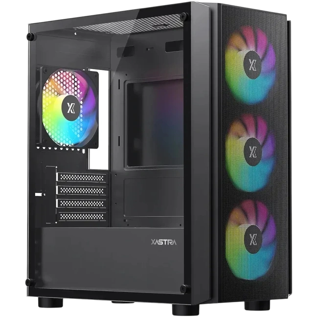 Компьютерный корпус XASTRA A402M 4ARGB-C6 TG Black (A402M-4FC12A-BK-C6) купить! 