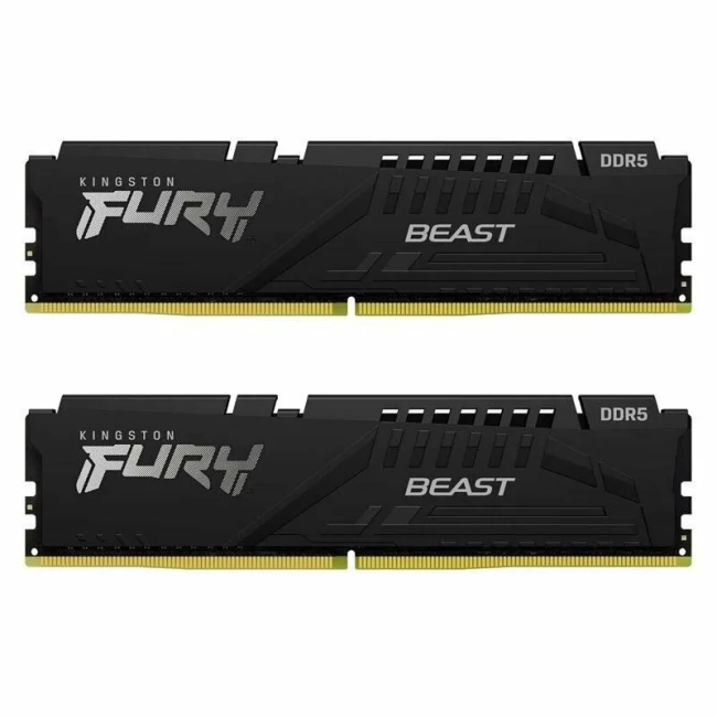 Оперативная память DDR5 32 ГБ 5200 МГц Kingston FURY Beast Black (KF552C40BBK2-32) модулей 2 шт. купить! 