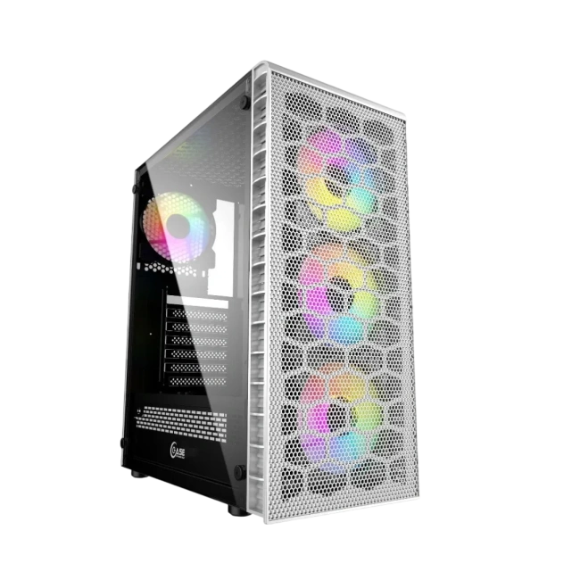 Компьютерный корпус Powercase Mistral MESH Z4С TG LED White CMIZ4CW-L4 купить! 