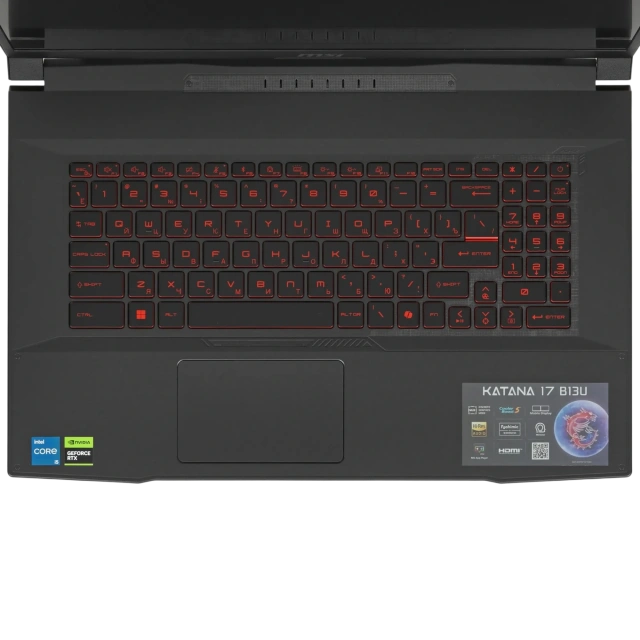 Ноутбук MSI Katana 17 B13UCR-1612XRU (Core i5 13420H/17.3" 1920x1080/16Gb/1Tb SSD/NVIDIA GeForce RTX 3050 4GB/DOS) Grey - фото
