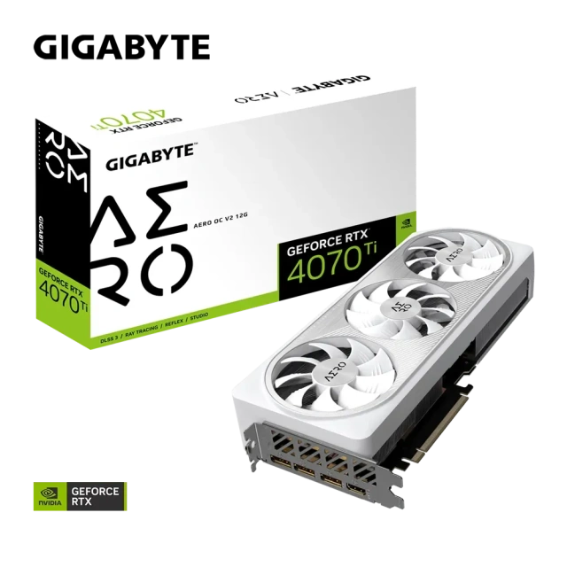 Видеокарта Gigabyte GeForce RTX 4070 Ti AERO OC V2 12G (GV-N407TAERO OCV2-12GD) купить! 