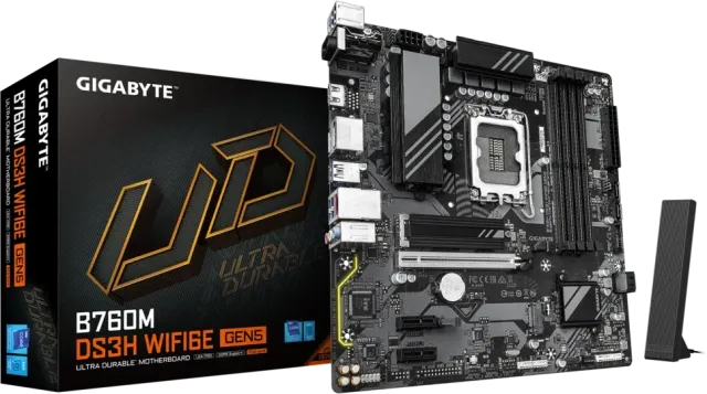 Материнская плата Gigabyte B760M DS3H WF6E GEN5 купить! 