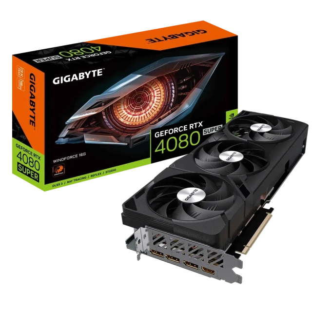 Видеокарта Gigabyte GeForce RTX 4080 SUPER 16GB WINDFORCE (GV-N408SWF3-16GD) купить! 