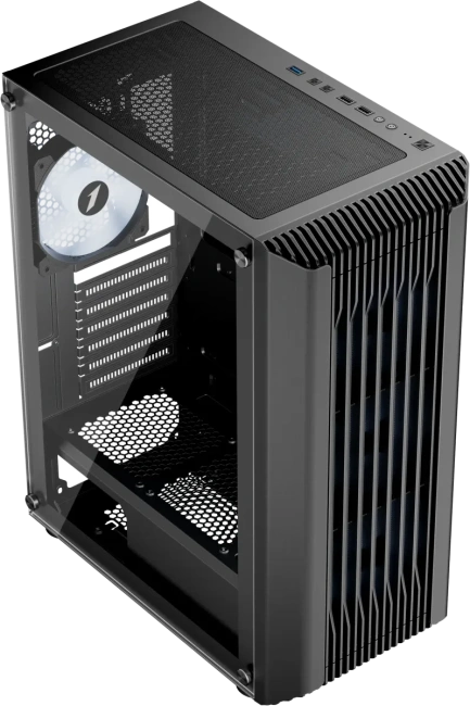 Компьютерный корпус 1STPLAYER BULLET HUNTER H6 ARGB Black (H6-BK-4F7) купить! 