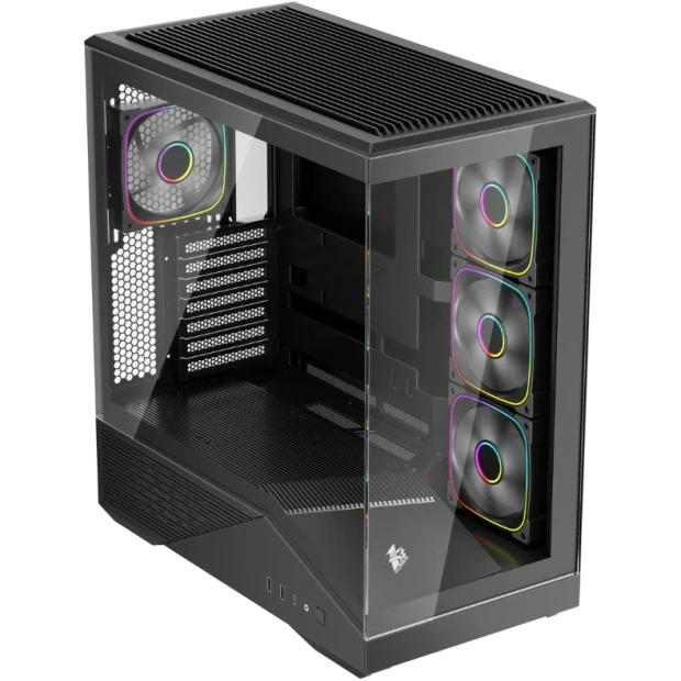 Компьютерный корпус 1STPLAYER GM7 ARGB Black (GM7-BK-3FN7R-1FN7) купить! 