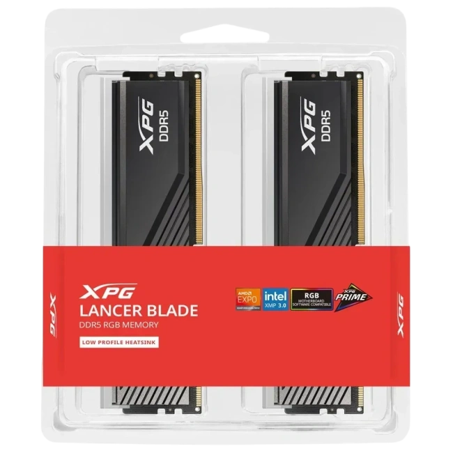 Оперативная память DDR5 32 Gb 6000 MHz ADATA XPG LANCER Blade RGB Black (AX5U6000C3016G-DTLABRBK) купить! 