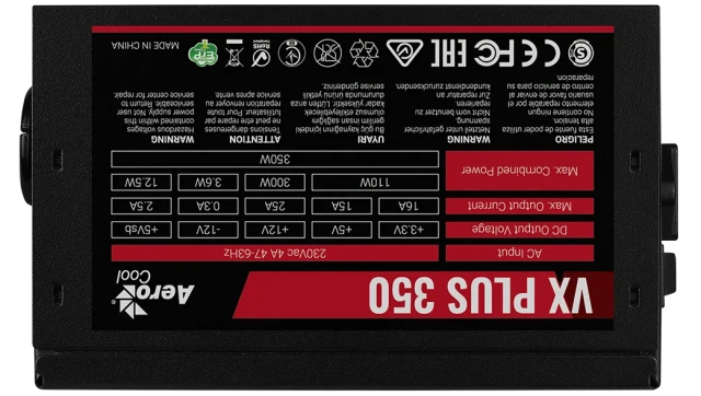Блок питания 350W AeroCool VX-350 PLUS (VX-350 PLUS) купить! 