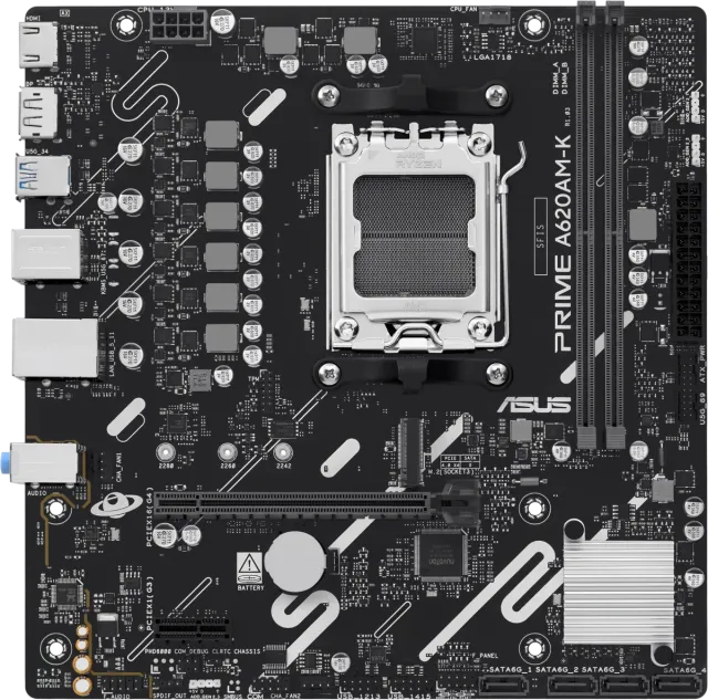 Материнская плата ASUS PRIME A620AM-K (90MB1GX0-M0EAY0) купить! 