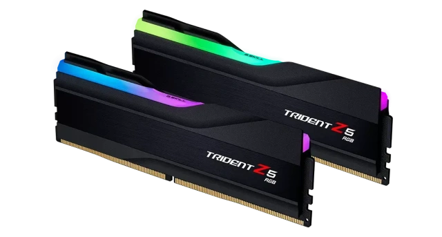Оперативная память DDR5 64 ГБ 6000 МГц G.Skill TRIDENT Z5 RGB Black (F5-6000J3636F32GX2-TZ5RK) модулей 2 шт. купить! 