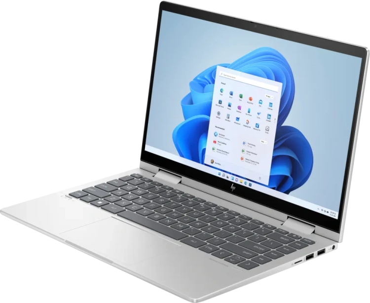 Ноутбук HP Envy x360 14-es1023 (Intel Ultra 7 150U/14"/Touch/1920x1200/16Gb/1024Gb SSD/Intel Graphics/Win 11 Home) Silver - фото
