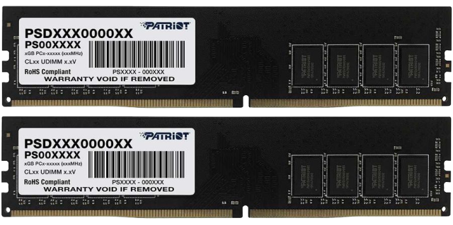 Оперативная память DDR4 32 ГБ 3200 МГц Patriot Signature Line (PSD432G3200K) модулей 2 шт. купить! 